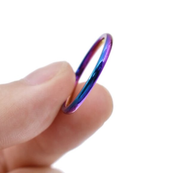 NWOT Stainless Steel Unisex Titanium Ring - Picture 2 of 5